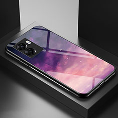 Handyhülle Silikon Hülle Rahmen Schutzhülle Spiegel Modisch Muster LS4 für OnePlus Nord N300 5G Violett
