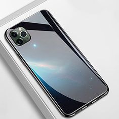 Handyhülle Silikon Hülle Rahmen Schutzhülle Spiegel Modisch Muster M01 für Apple iPhone 11 Pro Max Schwarz