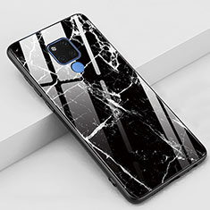 Handyhülle Silikon Hülle Rahmen Schutzhülle Spiegel Modisch Muster M01 für Huawei Mate 20 X 5G Schwarz