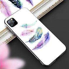 Handyhülle Silikon Hülle Rahmen Schutzhülle Spiegel Modisch Muster M02 für Apple iPhone 11 Pro Weiß