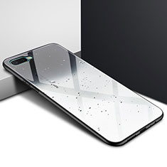 Handyhülle Silikon Hülle Rahmen Schutzhülle Spiegel Modisch Muster M02 für Oppo R17 Neo Schwarz