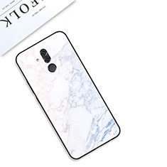 Handyhülle Silikon Hülle Rahmen Schutzhülle Spiegel Modisch Muster S01 für Huawei Mate 20 Lite Weiß
