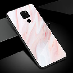 Handyhülle Silikon Hülle Rahmen Schutzhülle Spiegel Modisch Muster S01 für Huawei Mate 20 Rosa