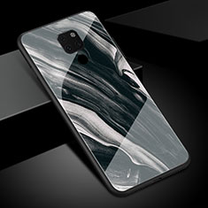 Handyhülle Silikon Hülle Rahmen Schutzhülle Spiegel Modisch Muster S01 für Huawei Mate 20 Schwarz