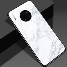 Handyhülle Silikon Hülle Rahmen Schutzhülle Spiegel Modisch Muster S01 für Huawei Mate 30 5G Weiß