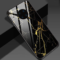 Handyhülle Silikon Hülle Rahmen Schutzhülle Spiegel Modisch Muster S01 für Huawei Mate 30E Pro 5G Gold