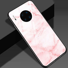 Handyhülle Silikon Hülle Rahmen Schutzhülle Spiegel Modisch Muster S01 für Huawei Mate 30E Pro 5G Rosa