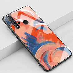 Handyhülle Silikon Hülle Rahmen Schutzhülle Spiegel Modisch Muster S01 für Huawei Nova 5i Orange
