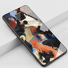 Handyhülle Silikon Hülle Rahmen Schutzhülle Spiegel Modisch Muster S01 für Huawei Nova 5z Braun