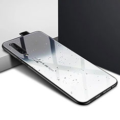 Handyhülle Silikon Hülle Rahmen Schutzhülle Spiegel Modisch Muster S01 für Huawei P Smart Pro (2019) Grau