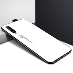 Handyhülle Silikon Hülle Rahmen Schutzhülle Spiegel Modisch Muster S01 für Huawei P Smart Pro (2019) Weiß