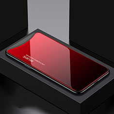 Handyhülle Silikon Hülle Rahmen Schutzhülle Spiegel Modisch Muster S01 für Oppo Find X Rot