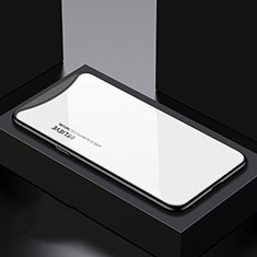 Handyhülle Silikon Hülle Rahmen Schutzhülle Spiegel Modisch Muster S01 für Oppo Find X Super Flash Edition Weiß