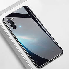 Handyhülle Silikon Hülle Rahmen Schutzhülle Spiegel Modisch Muster S01 für Samsung Galaxy Note 10 5G Schwarz
