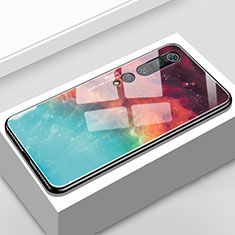 Handyhülle Silikon Hülle Rahmen Schutzhülle Spiegel Modisch Muster S01 für Xiaomi Mi 10 Pro Cyan
