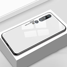 Handyhülle Silikon Hülle Rahmen Schutzhülle Spiegel Modisch Muster S01 für Xiaomi Mi 10 Pro Weiß