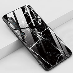 Handyhülle Silikon Hülle Rahmen Schutzhülle Spiegel Modisch Muster S01 für Xiaomi Mi 10 Schwarz