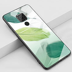 Handyhülle Silikon Hülle Rahmen Schutzhülle Spiegel Modisch Muster S02 für Huawei Mate 30 Lite Grün