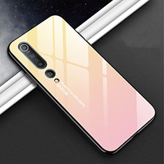 Handyhülle Silikon Hülle Rahmen Schutzhülle Spiegel Modisch Muster S02 für Xiaomi Mi 10 Rosa