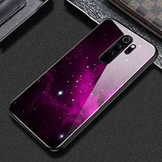 Handyhülle Silikon Hülle Rahmen Schutzhülle Spiegel Modisch Muster S02 für Xiaomi Redmi Note 8 Pro Violett