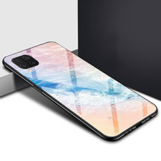 Handyhülle Silikon Hülle Rahmen Schutzhülle Spiegel Modisch Muster S03 für Huawei Nova 7i Orange