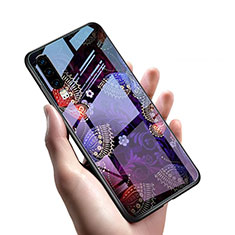Handyhülle Silikon Hülle Rahmen Schutzhülle Spiegel Modisch Muster S03 für Huawei P30 Violett