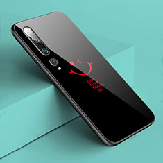 Handyhülle Silikon Hülle Rahmen Schutzhülle Spiegel Modisch Muster S03 für Xiaomi Mi 10 Schwarz