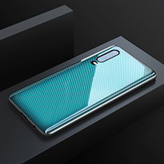 Handyhülle Silikon Hülle Rahmen Schutzhülle Spiegel Modisch Muster Z02 für Huawei P30 Cyan