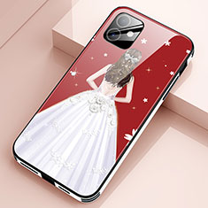 Handyhülle Silikon Hülle Rahmen Schutzhülle Spiegel Motiv Kleid Mädchen für Apple iPhone 12 Mini Weiß