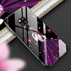 Handyhülle Silikon Hülle Rahmen Schutzhülle Spiegel Motiv Kleid Mädchen für Huawei Mate 20 X 5G Violett