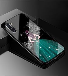 Handyhülle Silikon Hülle Rahmen Schutzhülle Spiegel Motiv Kleid Mädchen für Samsung Galaxy Note 10 Plus 5G Grün