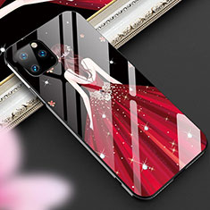Handyhülle Silikon Hülle Rahmen Schutzhülle Spiegel Motiv Kleid Mädchen M01 für Apple iPhone 11 Pro Max Rot