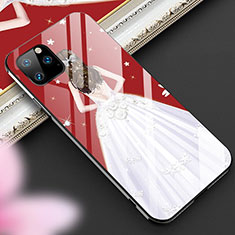 Handyhülle Silikon Hülle Rahmen Schutzhülle Spiegel Motiv Kleid Mädchen M01 für Apple iPhone 11 Pro Max Weiß