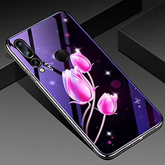 Handyhülle Silikon Hülle Rahmen Schutzhülle Spiegel Schmetterling K01 für Huawei Honor 20 Lite Rosa