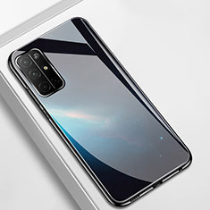 Handyhülle Silikon Hülle Rahmen Schutzhülle Spiegel Sternenhimmel für Huawei Honor 30S Schwarz