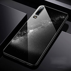 Handyhülle Silikon Hülle Rahmen Schutzhülle Spiegel Sternenhimmel für Huawei P30 Schwarz
