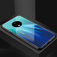 Handyhülle Silikon Hülle Rahmen Schutzhülle Spiegel Sternenhimmel für OnePlus 7T Blau