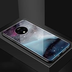 Handyhülle Silikon Hülle Rahmen Schutzhülle Spiegel Sternenhimmel für OnePlus 7T Violett