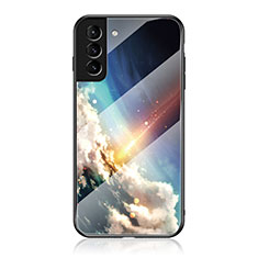 Handyhülle Silikon Hülle Rahmen Schutzhülle Spiegel Sternenhimmel für Samsung Galaxy S21 5G Plusfarbig