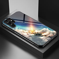 Handyhülle Silikon Hülle Rahmen Schutzhülle Spiegel Sternenhimmel S01 für Samsung Galaxy S22 Ultra 5G Plusfarbig