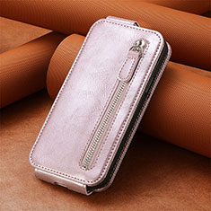 Handytasche Flip Schutzhülle Leder A01D für Samsung Galaxy S21 5G Rosegold