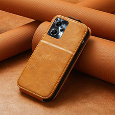 Handytasche Flip Schutzhülle Leder S01D für Motorola Moto G13 Braun