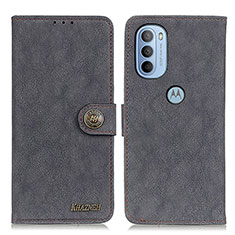 Handytasche Stand Schutzhülle Flip Leder Hülle A01D für Motorola Moto G31 Schwarz