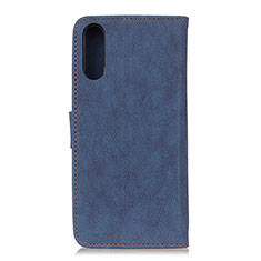 Handytasche Stand Schutzhülle Flip Leder Hülle A01D für Samsung Galaxy A02 Blau