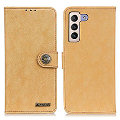 Handytasche Stand Schutzhülle Flip Leder Hülle A01D für Samsung Galaxy S21 5G Gold