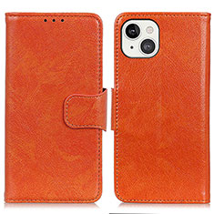 Handytasche Stand Schutzhülle Flip Leder Hülle A02 für Apple iPhone 13 Orange