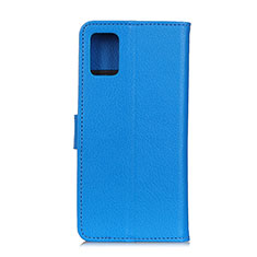 Handytasche Stand Schutzhülle Flip Leder Hülle A03D für Motorola Moto G100 5G Hellblau
