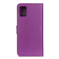 Handytasche Stand Schutzhülle Flip Leder Hülle A03D für Motorola Moto G100 5G Violett