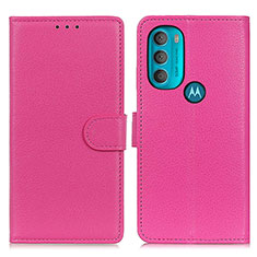 Handytasche Stand Schutzhülle Flip Leder Hülle A03D für Motorola Moto G71 5G Pink