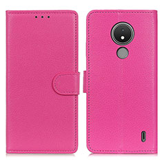 Handytasche Stand Schutzhülle Flip Leder Hülle A03D für Nokia C21 Pink
